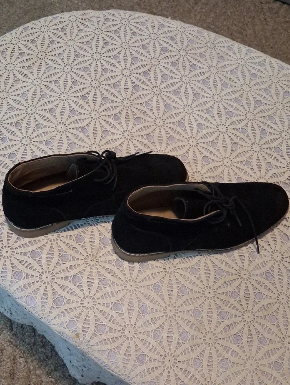 Sonoma Black Suede Chukka Boots with Tan Outsole